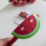 arquinho de cabelo fruta melância