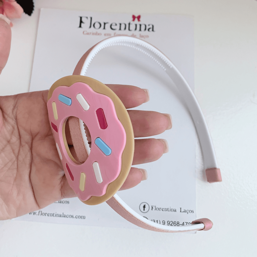Arquinho de Cabelo Infantil Donuts - Florentina Laços