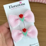 Parzinho de Laço Tulipa - foto 1